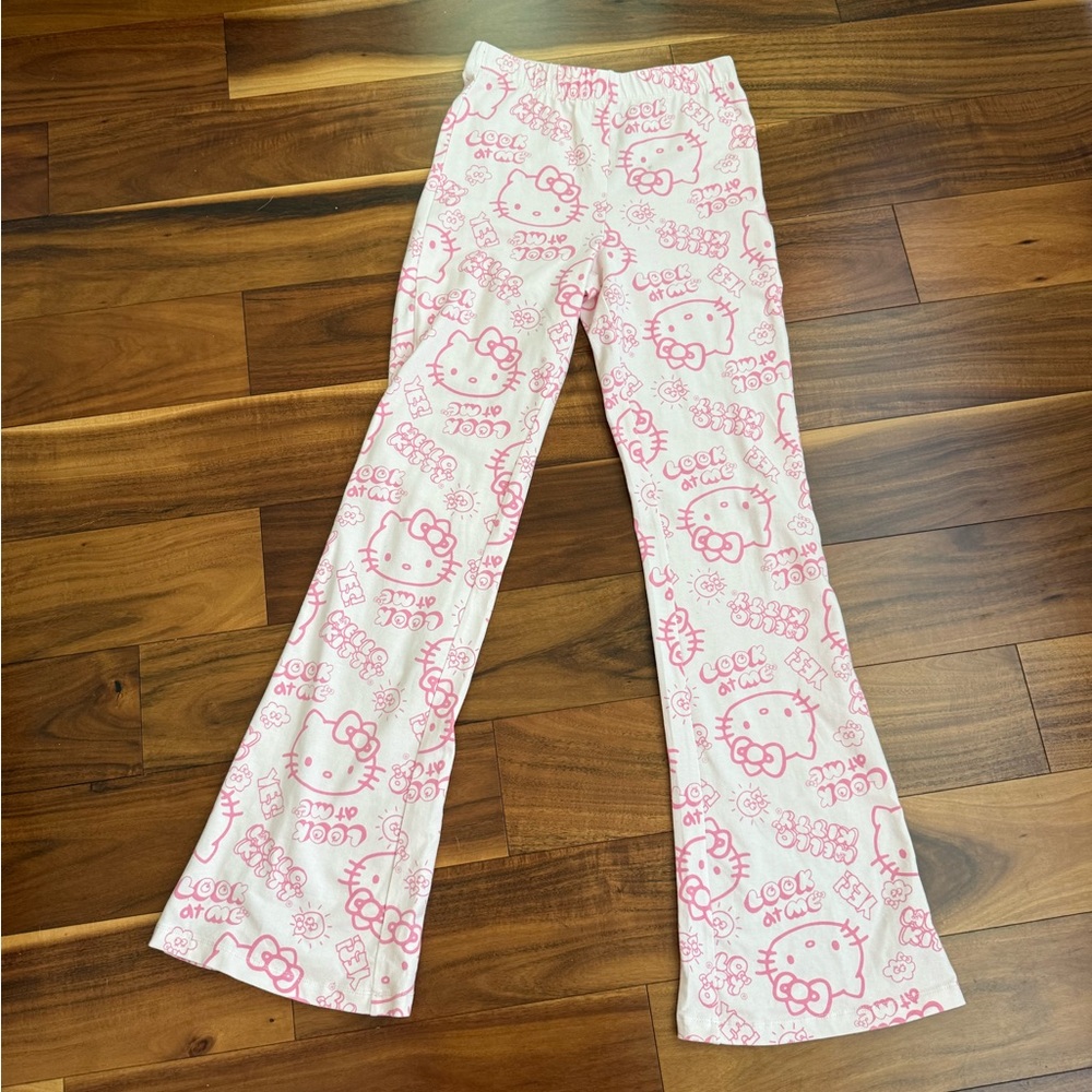 Hello Kitty Sanrio Pink Leggings Flared 2023 Size Small